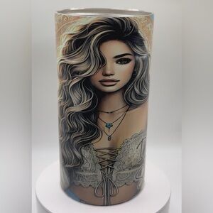 “She Designed a Life She Loved” Sunflower Girl 4 in 1 can cooler